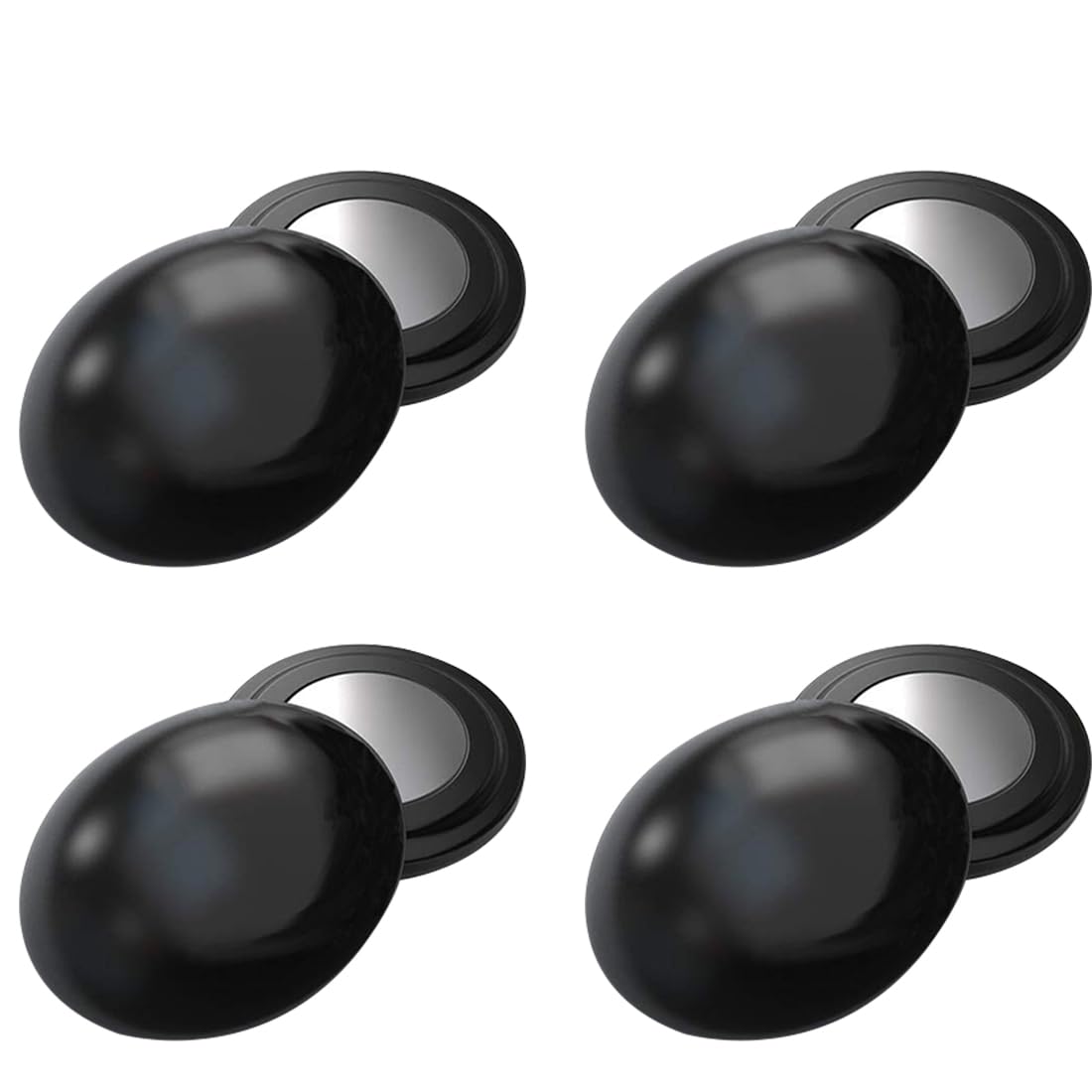 Set de 4 pièces dossard Number fixateur, dossard Number Aimant pour dossard Number Accessories, Accessoire de Boucle magnétique pour Marathon ou Semi - Marathon,Ø18 mm Aimants Dorsaux Running Noir