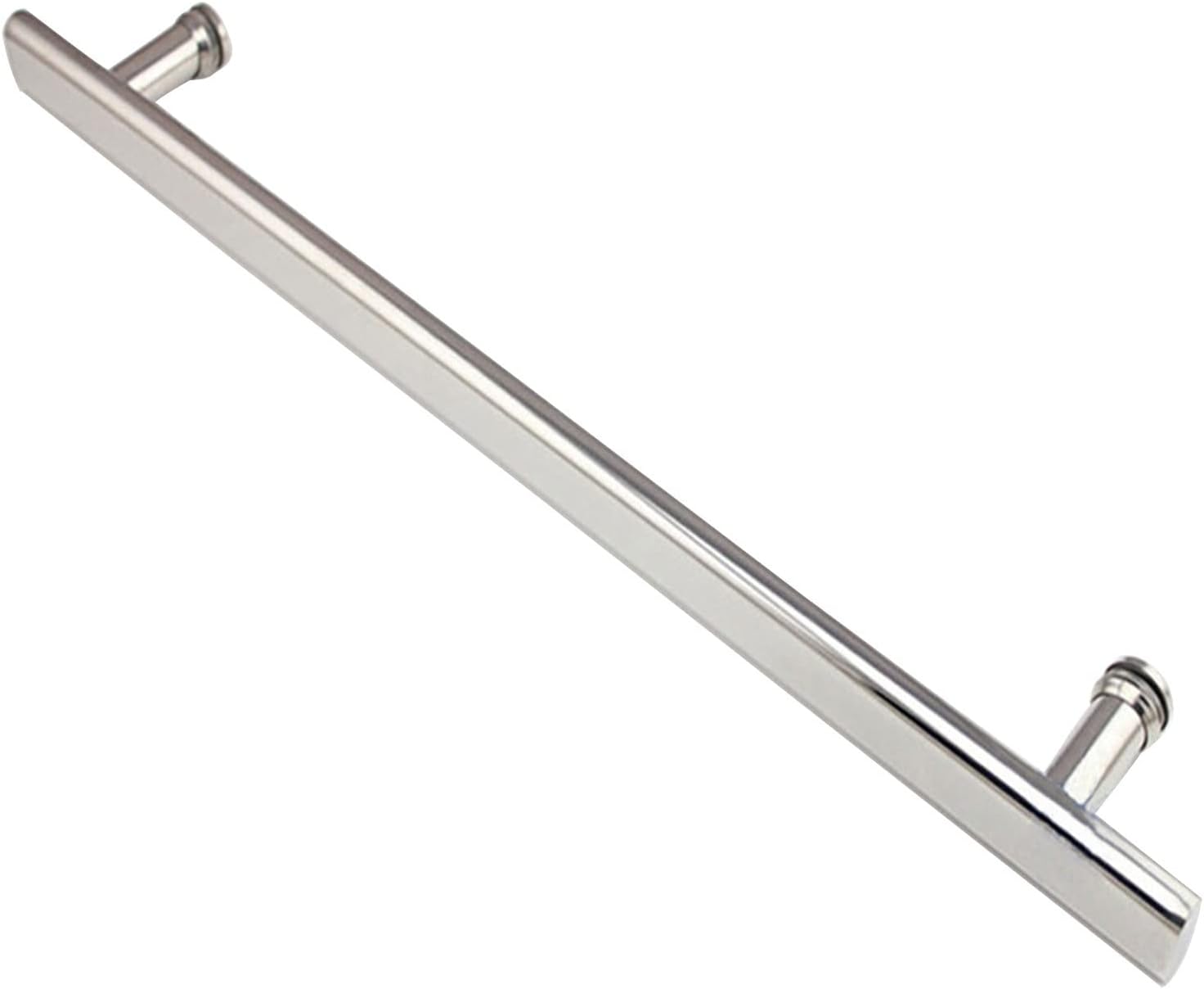 304 Stainless Steel Push Pull Door Handle/Barn Door Pull Handles/Glass Pulls Sets, Replacement Bathroom Door Knobs Grab Bar (Size : 350mm)