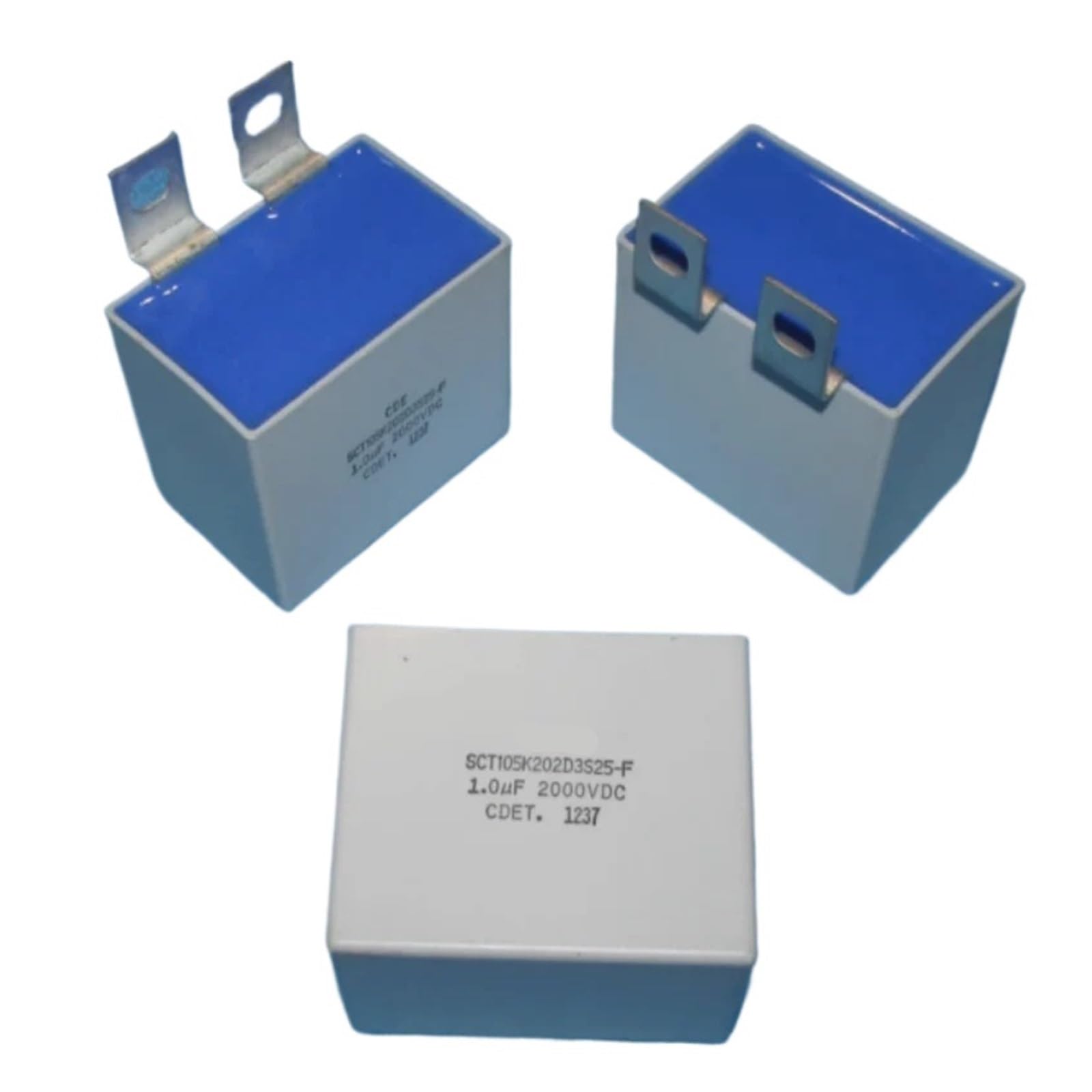 BALYDLUL 2PCS SCT105K202D3S25-F 2000VDC 1.0UF 2000V 1UF SCT155K162D3B31-3F 1.5UF 1600V SCT474K162D3B31-1F 0.47UF 1600VDC(1.5UF 1600V)