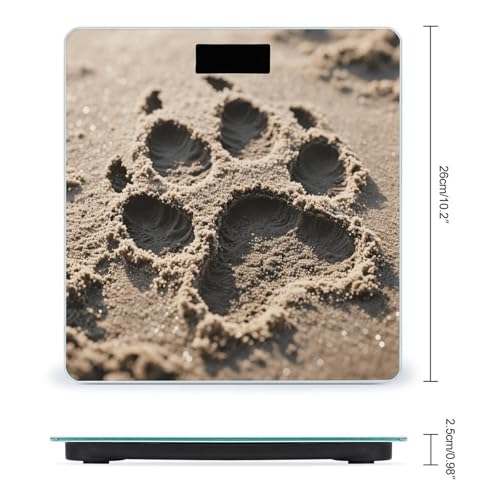 Báscula Digital de Baño con Diseño Huella de Perro miniatura 2