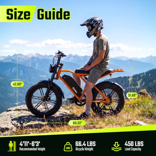 Image of TS TST GRP LLC Electric Bike for Adults with 48V 15Ah Removable Battery | 1500W Peak Motor Ebike, 20 inch x 4.0 inch Fat Tire E Bike, Dual Suspension & Disc Brakes, LCD & APP Control, for Commuting Off-Road