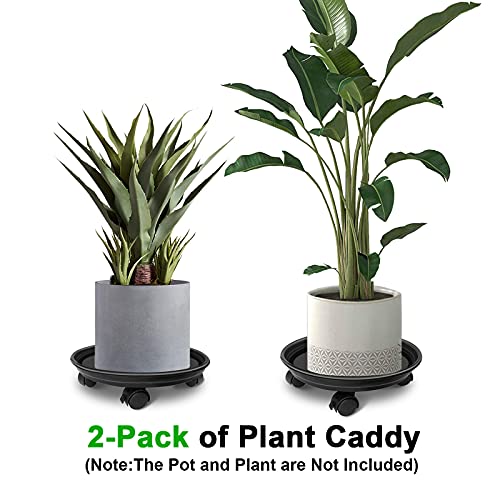 Jznova PD-18439 2 Pack Of Plant Pallet Caddy, Planter Pot Rolling Mover thumb #1
