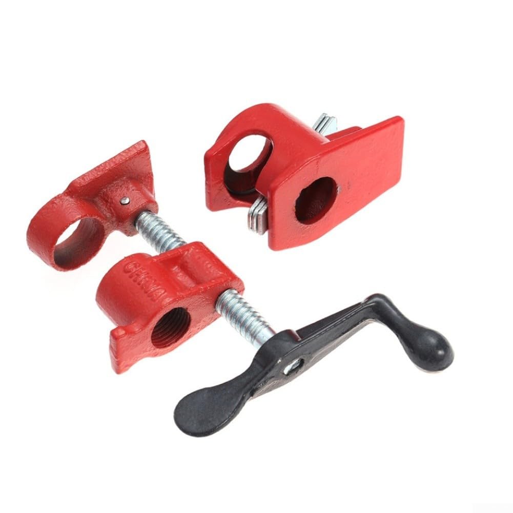 Collier de serrage en acier forgé rouge pour tubes de 1,9 cm