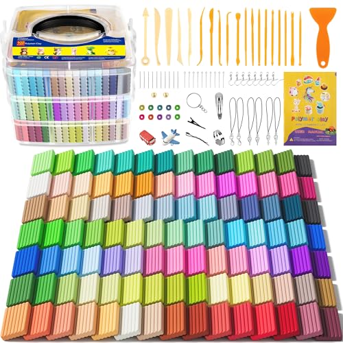 Image of Aestd-ST Polymer Clay 102 Colors, Oven Bake Modeling Clay for Kids