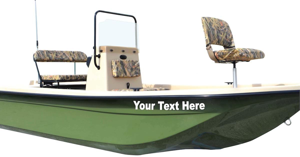 Custom Made Vinyl Boat Numbers (Two Decals)