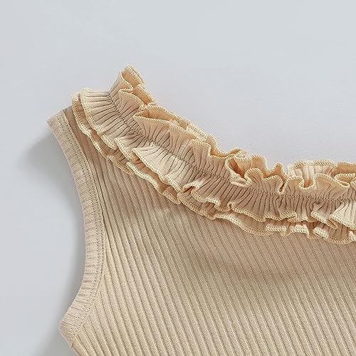 Toddler Baby Girls Floral Outfits Ruffle Off Shoulder Crop Tops + Bowknot Denim Shorts Skirts Clothes Sets4