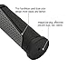 TOPCABIN 2X Short Mini Handlebar Bicycle Grips Fit Many Standard Bikes 90MM Length (Black + Grey)