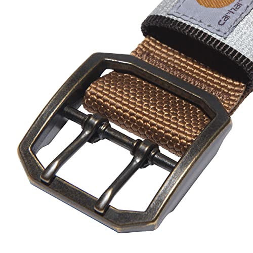 Carhartt Haustierhalsband für Hunde, verstellbar, breit, Carhartt, Braun, Größe L