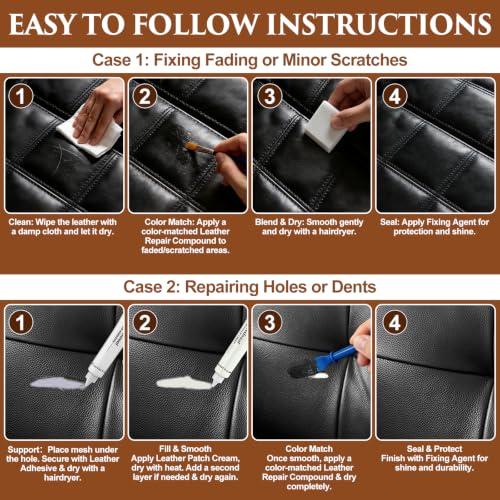 Quadence Black Leather Repair Kit