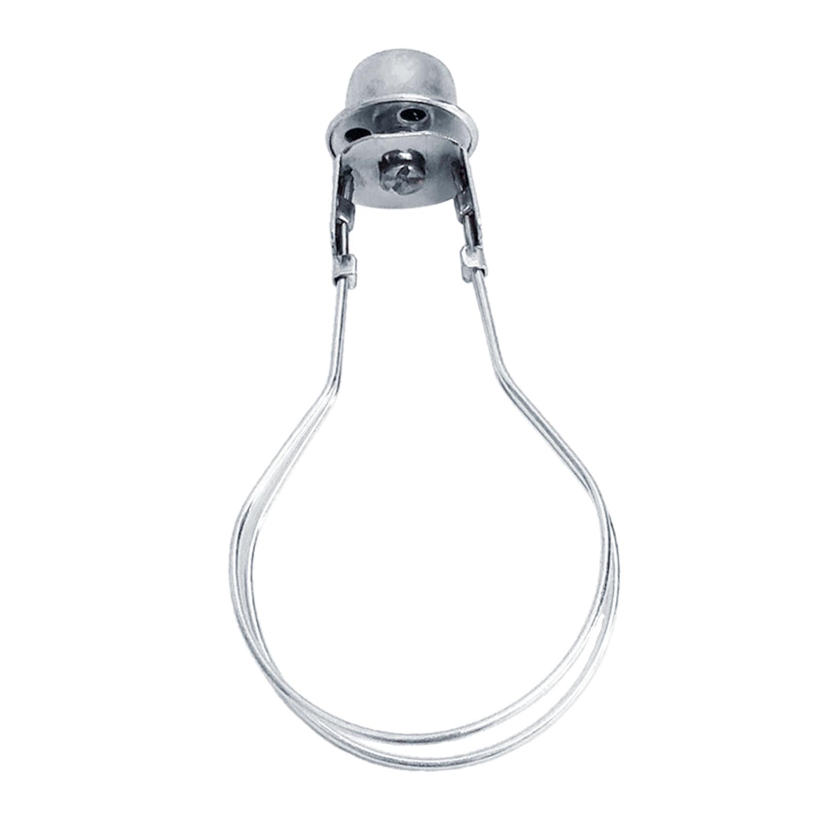 Moxic Lamp Shade Holder Finial Top Fitter Parts Lamp Shade Light Bulb Clip Adapter silver-image-20