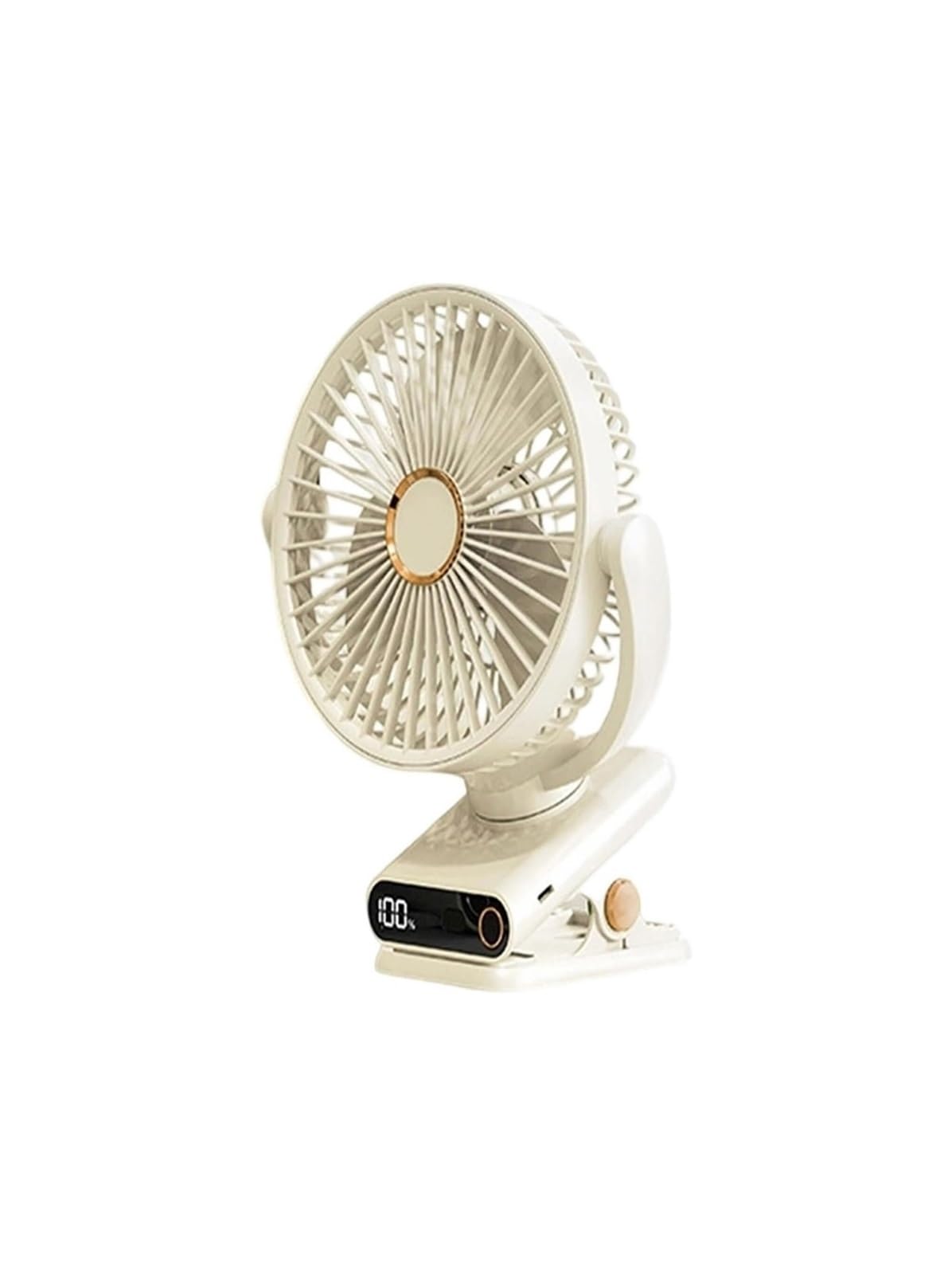 FGJsfhrDTU Portable Fan, Flexible Angles with Quiet Operations USB Powered Brushless Motor Cooling Device Strollers for Babies(A)