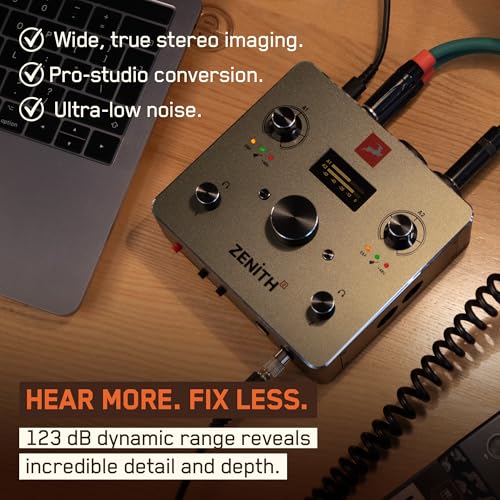 Image of Antelope Audio Zenith 2 USB-C Audio Interface, 2x2 Digital Recording Interface w /Console-Grade Mic Preamps, Onboard DSP