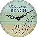 Relax At The Beach Novelty Metal Circular Sign C-1216