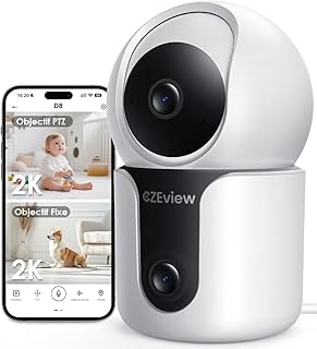📹 CZEview 2K+2K Caméra Surveillance Intérieur