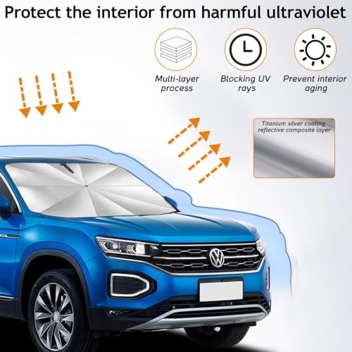 Parasol Coche Delantero para Seat Arona Protege tu Viaje y Aparcamiento 6