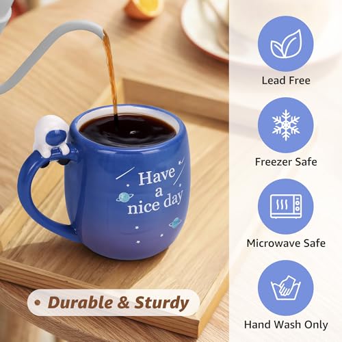 Taza de café Lavezee 16oz con 50% de descuento, diseño astronómico - Image 3