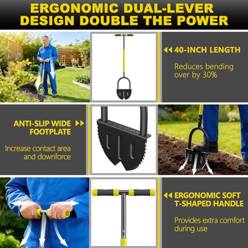 Half Moon Edger with Double V-Blade