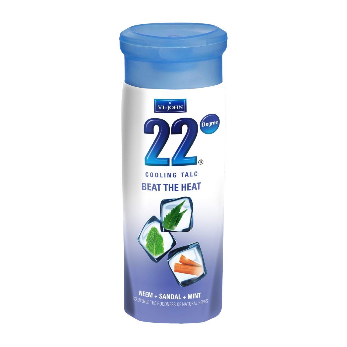 VI-JOHN 22 Degree Cooling Talc with Neem, Sandal and Mint Powder (300GM)-image-6