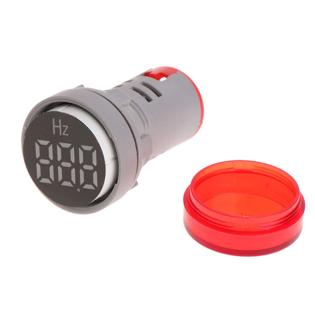 Frequency Meter 20-75Hz Digital LED Display Gauge Tester Light Panel Green/Blue/Red/White/Yellow