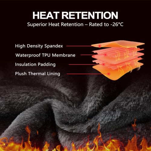Image of Mens Winter Coats Puffer Waterproof Ski Insulated Jacket | Warm Jacket, Down Parka, Snowboard Jacket, Heavy Jackets, Winter Parka, Windproof Coat, Hiking, Camping, Working