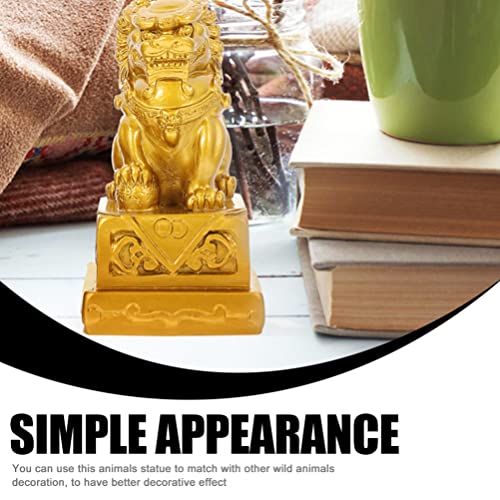 Estatuas guardianes perros Foo - 2 piezas miniatura 7