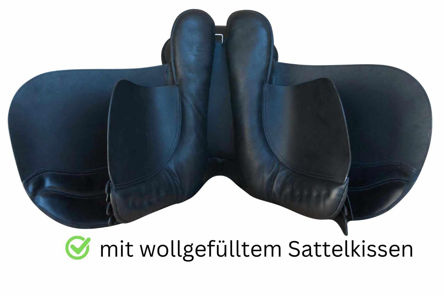 AMKA Kaltblutsattel 18 Zoll Wanderreitsattel mit weichem Rippsitz extra breit 36-42 Zoll