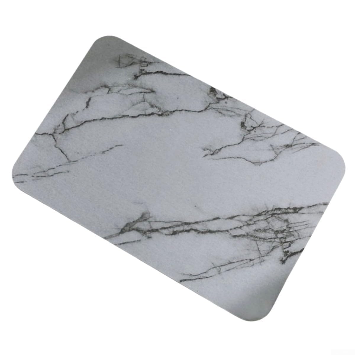 Tappetino assorbente in diatomite, 40 x 30 cm, per bagno e cucina, ad asciugatura rapida, assorbe l'umidità con design a bassa manutenzione (bianco)
