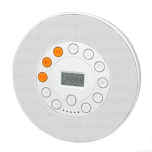 Portable CD Player Boombox with 3.5mm AUX Input Headphone Jack LCD Display CD Player Repeater USB Charging Mini MP3 Player (Colo