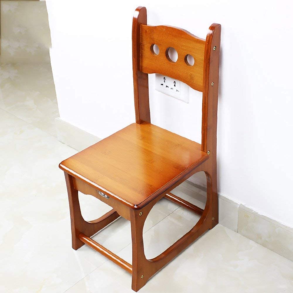 Escabeau pliable pour la maison LUNEZY compact en bambou
