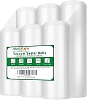 MakMeFre 6-Pack Vacuum Sealer Bags Rolls 8x20' (3 Rolls) & 11x20' (3 Rolls) - BPA-Free, Commercial Grade, Puncture-Proof for Sous Vide & Meal Prep