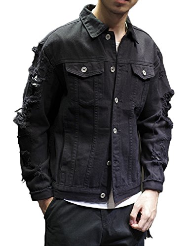 ジャケット・アウター Hand-Ripped Denim Jacket [extrm-fit] PRY Hand-Ripped Denim Jacket [extrm-fit]