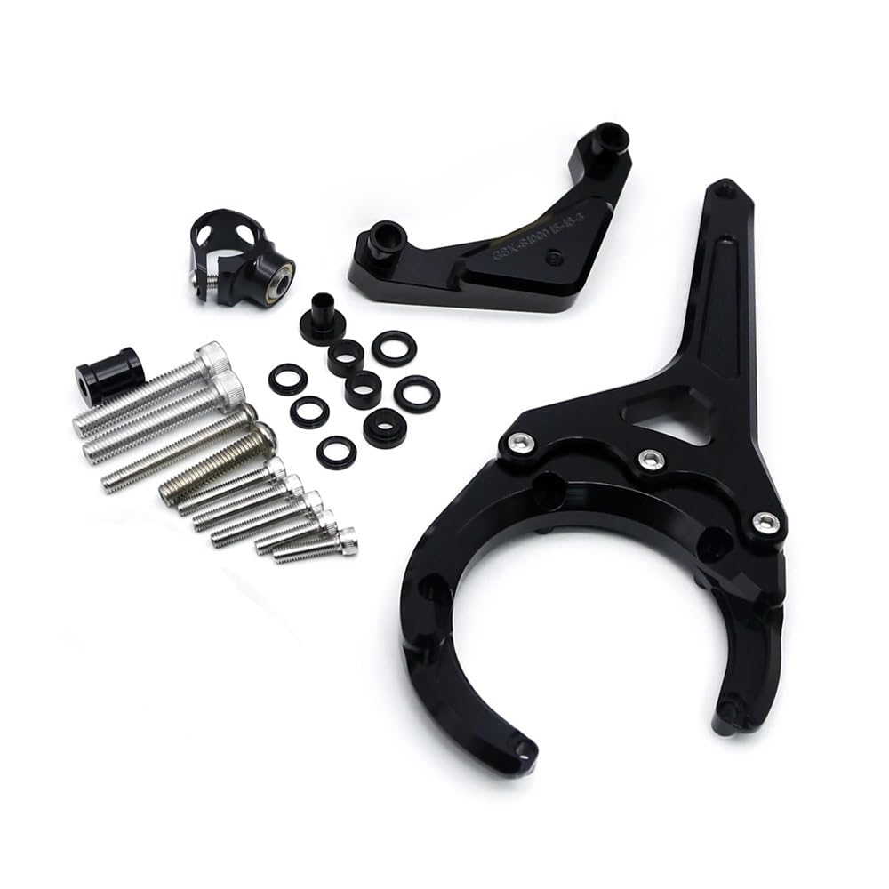 Amortiguador de dirección para Suzuki GSXS GSX-S 1000 GSXS1000 GSX-S1000F 2016-2022 2023 2024 Kit De Montaje De Soporte Estabilizador De Amortiguador De Dirección(Damper n Bracket F)