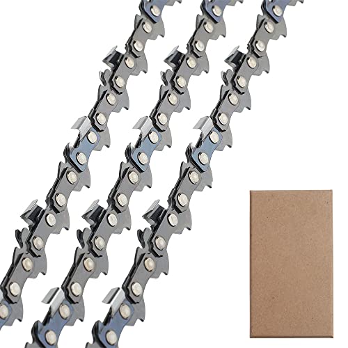 3 x 35 cm Chaîne de tronçonneuse 3/8"LP 50 Maillons d'Entraînement 1.1 mm, Faible Rebond, compatible avec Stihl Ms170 Ms180 Cover