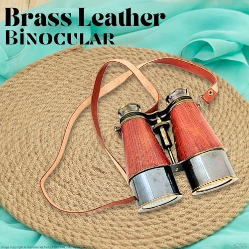 Binoculares Nautical Victorian de latón y cobre miniatura 4