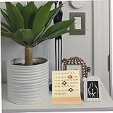 Lurrose Perpetual Ring Desk Calendar White Plastic Rotating Date Display Office Table Decor Reusable Home Classroom Shelf Ornament