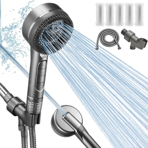 Filtered Shower Head Combo with Handheld - High Pressure Water Saving Shower Heads, 3 Spray Modes & Pet Pause Switch - Image 3