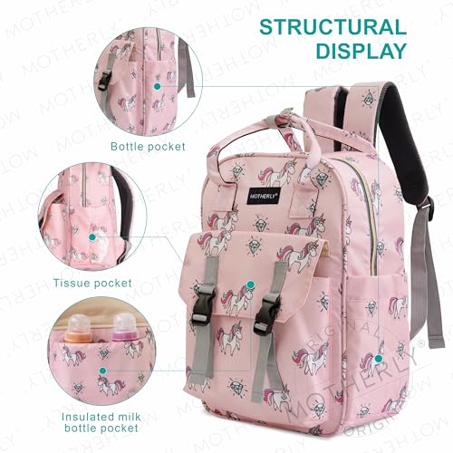 Image of Motherly Baby Diaper Bags for Mothers, Backpack for Mom for Travel
