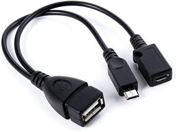 ANRANK (2 Pack) 2-in-1 Micro USB (OTG Cable with Power) Adapter Replacement for Fire Stick 4K /Host Devices/PlayStation Classic etc