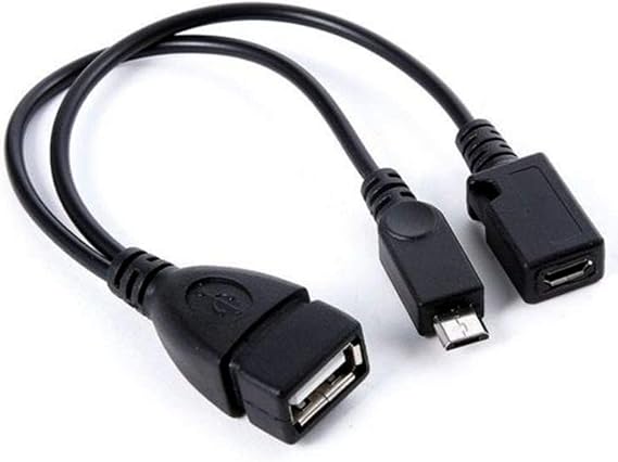 ANRANK (2 Pack) 2-in-1 Micro USB (OTG Cable with Power) Adapter Replacement for Fire Stick 4K /Host Devices/PlayStation Classic etc
