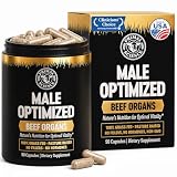 Primal Science Beef Organ Supplement for Men 100% Grass Fed Beef Testicle, Prostate, Liver & Bone Matrix High...