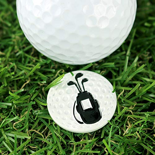 Myartte Creative Golf Ball Marker Soft Enamel Golf Markers 24.4Mm Assorted 5 Pcs (Golf Cart) #TOP4