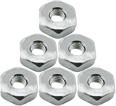 6pcs M8 Screw Nut Fit For MS170 MS180 MS211 MS231 MS251 MS271 MS291 MS362 MS382 MS461 MS661 Chainsaw Part