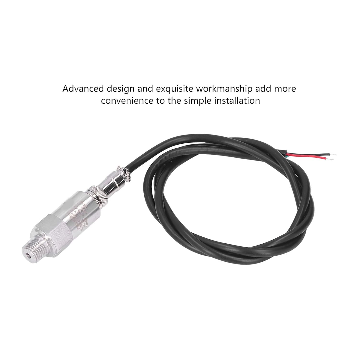 Pressure Transmitters Yuecoom Pressure Transducer, Pressure Sensor Sender Universal 0‑16bar Accurate NPT1/4 4‑20mA Output