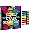 Liquid Chalk Marker Set - 8 Vibrant colors, erasable, non-toxic, water-based, reversible tips, bright colors for kids & adults to create board art for businesses, restaurants, or any occasion