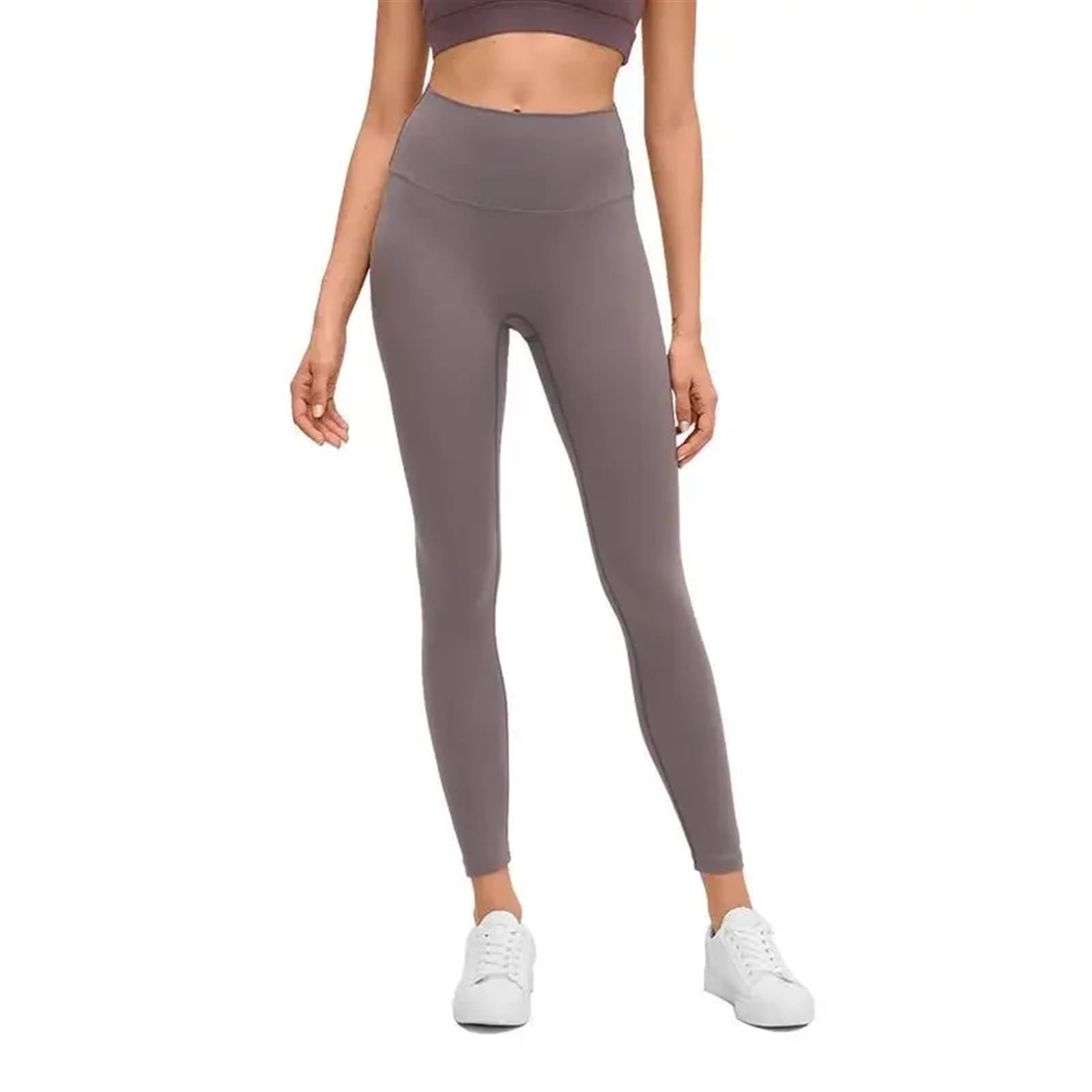 Pantaloni da Yoga da Donna a Vita Alta, Sensazione di nudità, Push up, Leggings Sportivi, Fitness, Corsa, Leggings Senza Cuciture, Leggings da Palestra for Ragazze Leggings Yoga(Purple3,8 L)