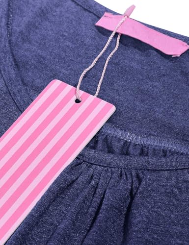 Joymom Nursing Shirts for Women Breastfeeding,Latched Mama Chic Low Neck Sleeveless Solid Color Breastfeeding Tank Tops Housewear Plus Size Blue XL — view 4