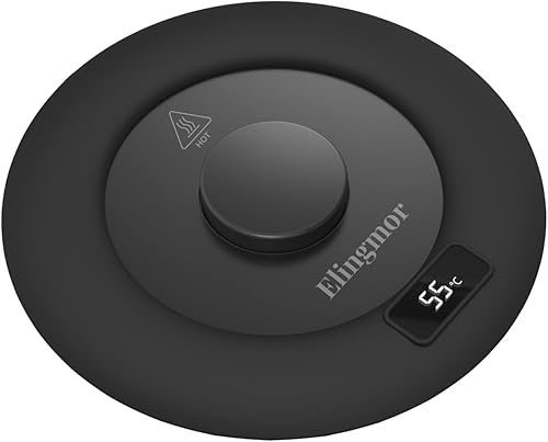 Calentador de tazas de café para escritorio con apagado automático, calentador inteligente de tazas adecuado para tazas con tamaño pequeño,