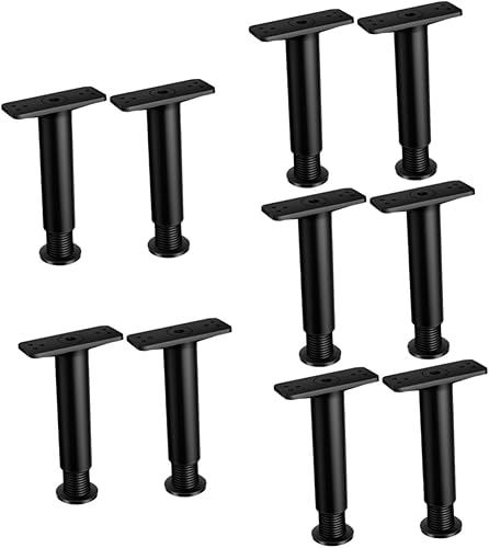 Miniatura 1 de 10 Uds Marco de soporte de cama Soporte de madera Soporte de metal Soporte de metal Muebles Soporte de cama de metal Patas de soporte de cama