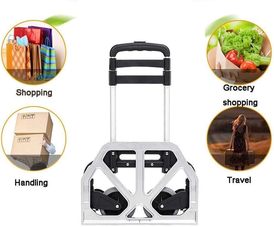 Hand Truck Foldable Hand Truck, Multi-Function Hand Luggage Cart, Travel Mini Shopping Trolley Trolley