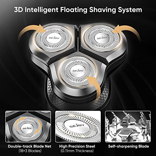 5 In 1 Mens Electric Razors For Shaving Face, Beard Shaver, Shaver Barber, Rotary Shaver For Men Shaving, Mens Electric Razor For Men-Shavers For Men Pubic Hair-Ipx7Waterproof-3D Floating Head Shaver #TOP4
